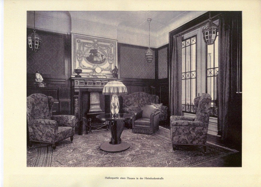 Hallenpartie eines Hauses in der Heimhuderstra&szlig;e